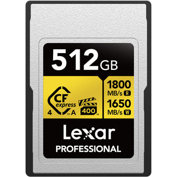 Lexar 256GB Professional GOLD CFexpress 4.0 Type A Memory Card - Copy