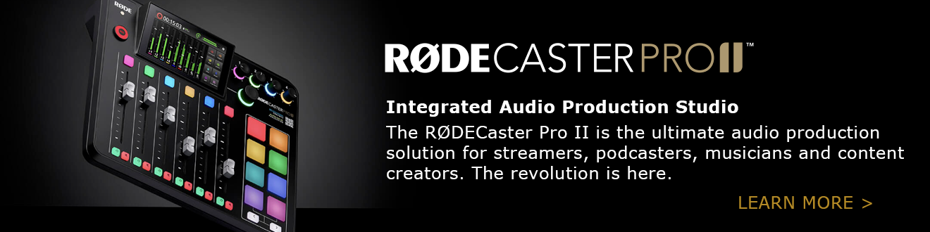 Smartly designed for more than podcasting, the Rode RODECaster Pro II integrated audio production studio expands on the success of its predecessor with enhancements in sound, connectivity, and adaptability, pushing its feature set into attractive territory for live streamers, gamers, and musically inclined content creators.