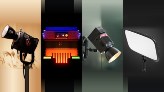 SmallRig light set up in ambient gloomy room.