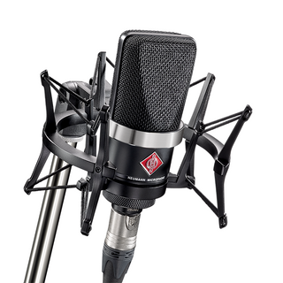 Neumann TLM 102 BK Studio Set Large-Diaphragm Cardioid Condenser Microphone with Shockmount (Black)