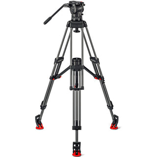 Sachtler FSB 10 Mk II 100mm Touch & Go Head with ENG 2 Carbon Fiber Tripod System (Mid-Level Spreader)