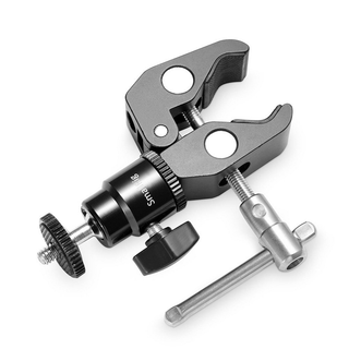 SmallRig 1124 Clamp Mount with 1/4" Screw Ball Head Mount