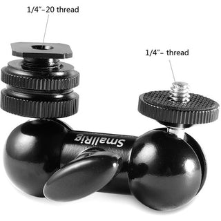 SmallRig 1135 Double End Ball Head with Cold Shoe and Thumb Screw