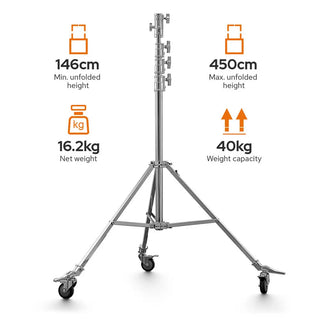 Godox Heavy-Duty Steel Roller Stand 450cm