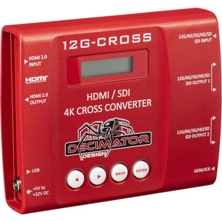 DECIMATOR 12G-CROSS 4K HDMI/SDI Cross Converter with Scaling and Frame Rate Conversion