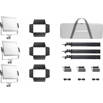 Godox Litemons LP1200R RGB LED Light Panel (3-Light Kit)