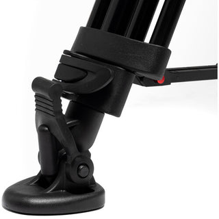 Manfrotto 502X Fluid Video Head & MVTTWINMA Aluminum Tripod with Mid-Level Spreader