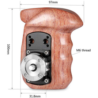 SmallRig 1891 Left Side Wooden Grip with Arri Rosette