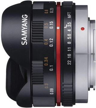 Samyang 7.5mm F3.5 Fisheye UMC II APS-C MFT Camera Lens (Black)