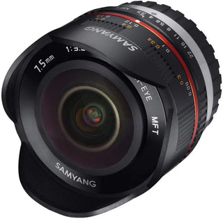 Samyang 7.5mm F3.5 Fisheye UMC II APS-C MFT Camera Lens (Black)