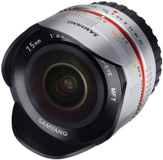 Samyang 7.5mm F3.5 Fisheye UMC II APS-C MFT Camera Lens (Silver)