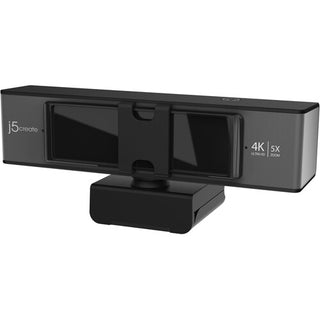 J5create USB 4K Ultra HD Webcam with 5X Digital Zoom and Remote Control