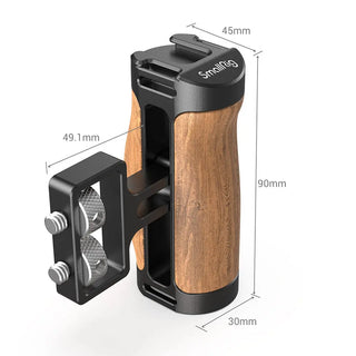 SmallRig 2913 Wooden Mini Side Handle (1/4"-20 Screws)