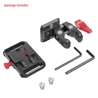 SmallRig 2989 Mini V-Mount Battery Plate with Crab-Shaped Clamp