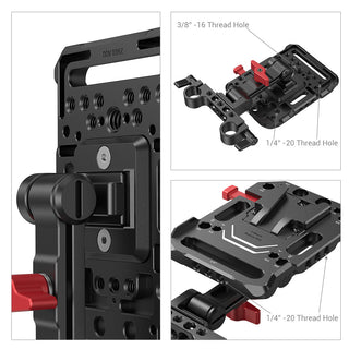 SmallRig 2991 V-Mount Battery Plate with 15mm Rod Clamp & Adjustable Arm