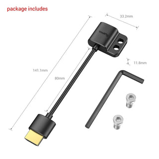 SmallRig 3019 Ultra-Slim Female HDMI Type A to Male HDMI Type A Adapter Cable