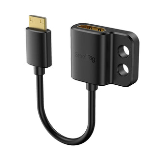 SmallRig 3020 Ultra-Slim Female HDMI Type A to Male Mini-HDMI Type C Adapter Cable