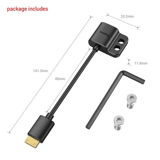 SmallRig 3020 Ultra-Slim Female HDMI Type A to Male Mini-HDMI Type C Adapter Cable