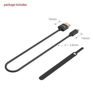 SmallRig 3042 Ultra-Slim Micro-HDMI to HDMI Cable (35cm)