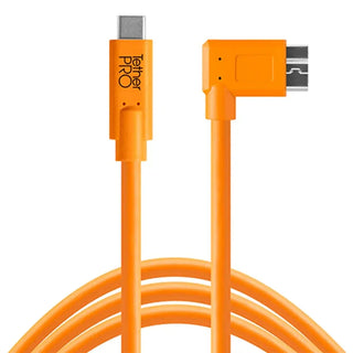 Tether Tools TetherPro USB-C to USB 3.0 Micro-B Right Angle 4.6m Hi-Vis Orange