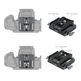 SmallRig 3357 Universal LWS Baseplate with Dual 15mm Rod Clamp