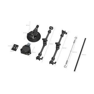 SmallRig 3565 All-in-One 4-Arm Suction Cup Camera Mount Kit for Vehicle Shooting SC-15K