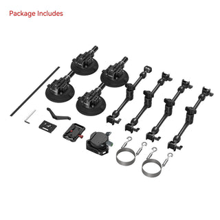 SmallRig 3565 All-in-One 4-Arm Suction Cup Camera Mount Kit for Vehicle Shooting SC-15K