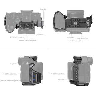 SmallRig 3708 "Rhinoceros" Basic Cage Kit for Sony Alpha 7R V / Alpha 7 IV / Alpha 7S III