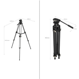 SmallRig 3751B AD-01 Heavy-Duty Tripod with Fluid Head