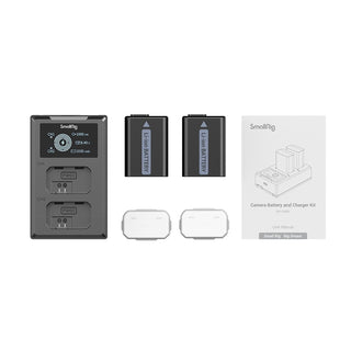 SmallRig 3818 NP-FW50 Dual-Battery and Charger Kit