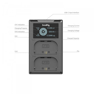 SmallRig 3821 LP-E6NH Dual-Battery and Charger Kit