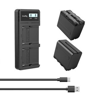 SmallRig 3823 NP-F970 Dual-Battery and Charger Kit