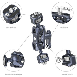 SmallRig 3874 Magic Arm with Dual Ball Heads (1/4"-20 and 3/8"-16 ARRI Locating Screws)