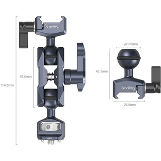 SmallRig 3875 Magic Arm with Dual Ball Heads (1/4"-20 Screw and NATO Clamp)