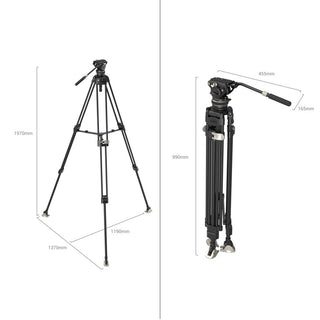 SmallRig 3989 AD-100 FreeBlazer Heavy-Duty Carbon Fiber Tripod System