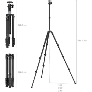 SmallRig 4059 AP-20 Carbon Fibre Tripod with Center Column & Ball Head