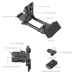 SmallRig 4063 Advanced Compact V-Mount Battery Mounting System