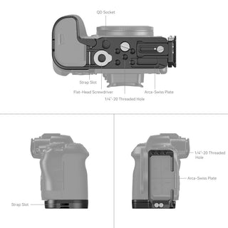 SmallRig 4160 L-Bracket for Canon EOS R6 Mark II/ R5/ R5C/ R6