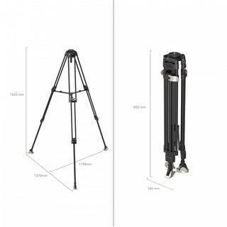 SmallRig 4167 FreeBlazer Heavy-Duty Carbon Fiber Tripod (75mm Bowl)