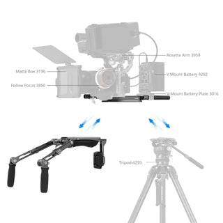 SmallRig 4181 HawkLock Shoulder Rig SR007 Pro