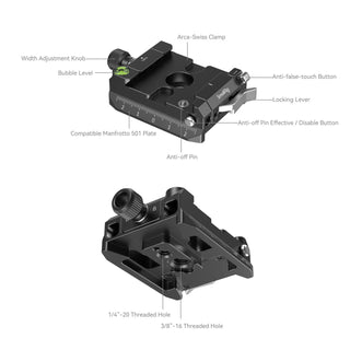 SmallRig 4234 Arca-Swiss / Manfrotto Compatible Mount Plate Kit