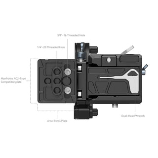 SmallRig 4244 Rotatable Horizontal-to-Vertical Mount Plate Kit for Sony Alpha 1 / Alpha 7 / Alpha 9 / FX Series