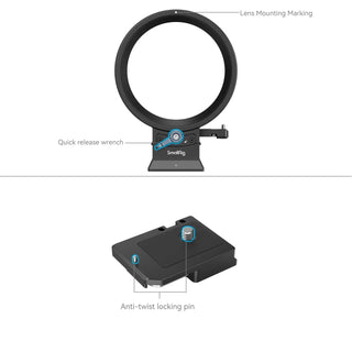 SmallRig 4300 Rotatable Horizontal-to-Vertical Mount Plate Kit for Canon EOS Specific R Series Cameras