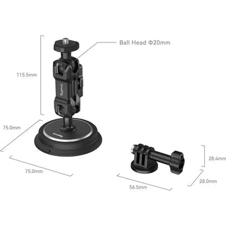 SmallRig 4466 Magic Arm & Magnetic Suction Cup Mounting Support Kit for Action Cameras