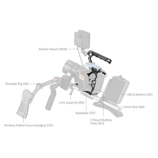 SmallRig 4574 Basic Cage Kit for Blackmagic Design Cinema Camera 6K