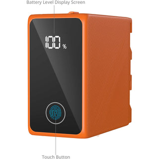 SmallRig 4576 L-Series/NP-F970 USB-C Rechargeable Camera Battery (Orange)