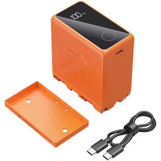 SmallRig 4576 L-Series/NP-F970 USB-C Rechargeable Camera Battery (Orange)