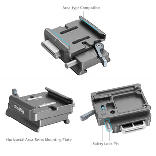 SmallRig 4639 HawkLock H38 Arca-Swiss Quick Release Plate for DJI Stabilizers