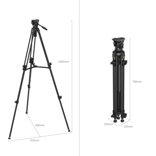 SmallRig 4684 AD-50 Lite Lightweight Aluminium Alloy Video Tripod System