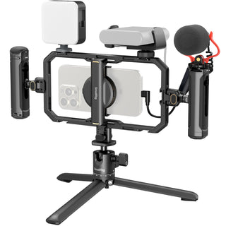 SmallRig 4704 All-in-One Video Kit For Smartphone Creators with Audio and Lighting System Full Quick Pro Edition